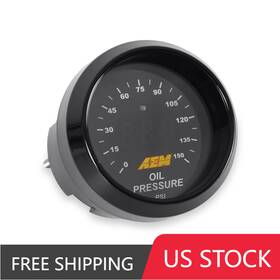 30-4407 Jinyo 840879017330 Aem 52mm Digital Oil Pressure 24 Green Led Display Gauges 150 Psi Efi