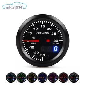 Bx101496 Jonjea 2 Inch 52mm 7 Colors Led Car Turbo Boost Gauge Psi Pressure Meter Digital&pointer