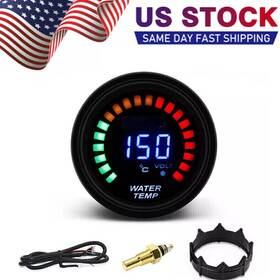 Ag-1120-wt Jyoelron New 1x 2ftft52mm Car Digital Psi Turbo Boost/water/egt Gauge/oil Temp/tachometer