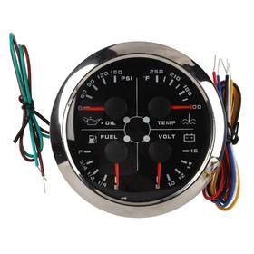 Keensodn6c2t7hrg-13 Keenso Fuel Level Gauge 4in1 85mm Guage Multifunction Oil Pressure Water Keensodn6c2t7hrg-13 Keenso Fuel Level Gauge 4in1 85mm Guage Multifunction Oil Pressure Water