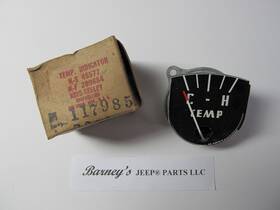 King Seeley 117985 Willys Overland Jeep Temp Gauge Utility Truck Wagon Jeepster Panel Nos