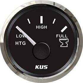 J1939 Kus 850025175029 Nmea 2000 And Usa Holding Tank Level Gauge 12v/24v 2 Inch 52mm Ip67 Black