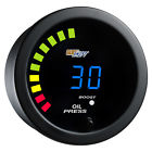 Gs-bdc02 Led Glowshift Boost 52mm - Gauge Digital Combo Pressure Oil Blue