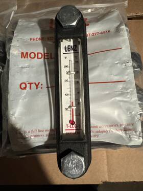 T-llg-5 Lenz 5 Inch Sight Fluid Level / Temperature Gauge With 1/2 -13 Mounting Bolt