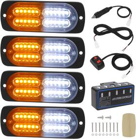 Lk-24t-4 Linkitom 4pcs Ultra Slim Sync Feature 24-led Car Truck Amber&white