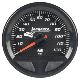 46741 Longacre Racing Smi Elite Waterproof Oil Pressure Gauge Stepper Motor 0-12