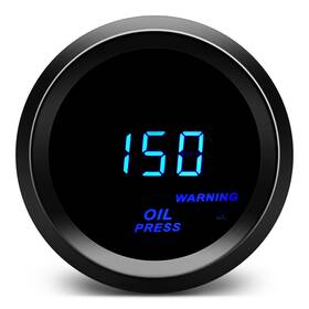 Bl0031-6116 Maimeimi 2 Inch 52mm Oil Pressure Gauge With Sender Kit Digital Blue Led For 12v Car Auto