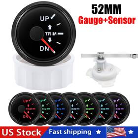 880-00015 Maimeimi Cx6029b 52mm Marine Boat Trim Gauge Balance Meter 0-190ohms Red Led With Mating Sensor