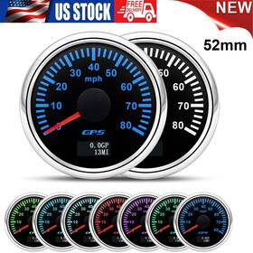 Cx6263us Maimeimi 52mm Marine Boat Digital Gps Speedometer Odometer Gauge 0-80mph For Car Truck Us
