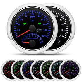 0-200km Maimeimi Cx8189 85mm Gps Speedometer 0-200km/h With Tachometer Gauge 8000rpm For Car Motorcycle