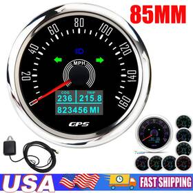 Cx8223 Maimeimi 85mm Black 7 Colors Led Gps Speedometer Gauge 0-160mph For Motorcycles Boat Car