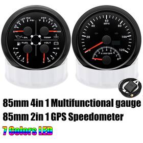Cx8191bus Maimeimi Cx8243b 2 Gauge Set 85mm Gps Speedometer 120mph With Tacho&85mm 4 In 1 Fuel Water Oil Volt Cx8191bus Maimeimi Cx8243b 2 Gauge Set 85mm Gps Speedometer 120mph With Tacho&85mm 4 In 1 Fuel Water Oil Volt