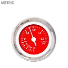 Gar235zmxmabad Marker Metric Instuments Red Turbo Aurora Gauge