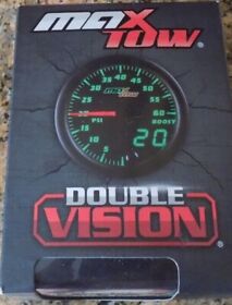 Mt-dv01-60 Max Tow Double Vision 52mm 60psi Diesel Turbo Boost Gauge With Electronic Sensor