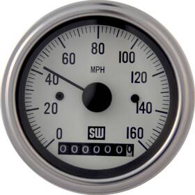 M-82961-wht Maxima Tech / Stewart-warner Deluxe Series Speedometers 82961-wht