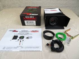 Mt-dv10 Maxtow 52mm Black Double Vision 10 000 Rpm Tachometer Gauge Mt-dv10 Maxtow 52mm Black Double Vision 10 000 Rpm Tachometer Gauge