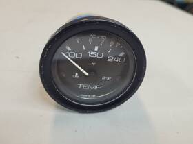 1006154 Medallion / Kysor Illuminated Temperature Gauge 2-1/8 Inch Black 240 F With Bulb Usa Made