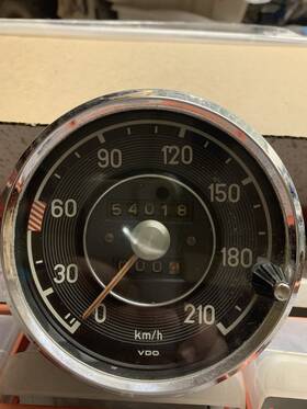 0045427506 Mercedes-benz Speedometer Vdo Km/h. Round Dash
