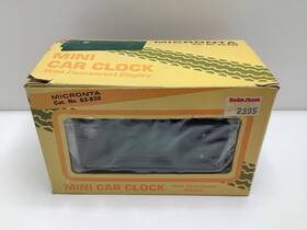 63-832 Micronta Vintage Mini Car Clock Fluorescent Classic Radio Shack 1980s