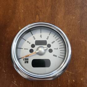 62116936313 Mini Cooper Tachometer Rpm Chrome 02-08 R50 R52 R53 Oem 2002-2008