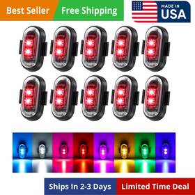 8pods Mnj Motor 748743872958 Wireless Led Strobe Lights Remote Control 8 Colors Usb Charing