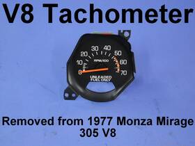 5658993 Monza Tachometer 1976-1980 Chevrolet With V8 262 305 Fits Original Dash