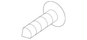 Ms450156 Mopar Genuine Mitsubishi Side Molding Screw