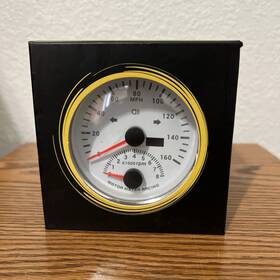 Motor Meter 710139837670 Racing W Pro 85mm 3-3/8 Inch Tachometer 8000 Rpm With Hour