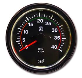 Ig85-eta-9055r Motor Meter Racing 85mm 3-3/8 Inch Universal Tachometer 4000 Rpm For Diesel Engine Alternator 12/24v