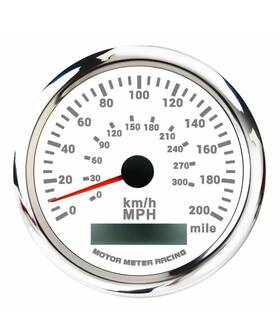 Mmsp270-gps-200w-mp Motor Meter Racing 85mm Gps Speedometer 200mph 300kmh Waterproof For Car Boat Truck Marine