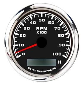 Mmta270-100hb Motor Meter Racing W Pro 85mm Tachometer 10000 Rpm Hour Waterproof Car Marine Boat Gas Diesel