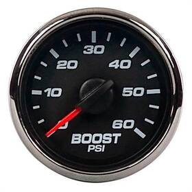 01187-01 New Vintage Usa Boost Gauge 2-1/16 60 Psi Black