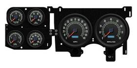 New Vintage Usa Nv42144 1973-87 Chevrolet Gmc Truck 1969 Series Direct Fit Gauge Kit Black