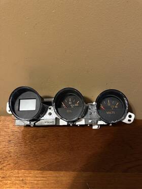 24812cd300 Nissan 2003-2008 350z Z33 Triple Pod Gauges Oil Pressure Battery Volt Oem