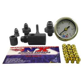 15519 Nitrous Express For Master Flo-check Checks Flowing Fuel Pressures Gauge Incl