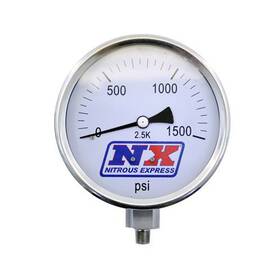 15540 Nitrous Express Pressure Gauge 4in Dia High Accuracy