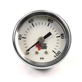00-63004 Nitrous Outlet Luminescent Fuel Pressure Gauge 0-100psi
