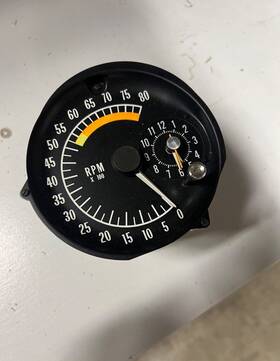 5658075 Oer 73-75 Firebird Tachometer/clock In Dash Gauge Assy