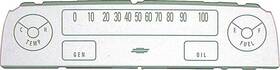 Dm1002 Oer Authorized 1964-66 Chevrolet Truck Instrument Panel Dash Lens With Warning Lights
