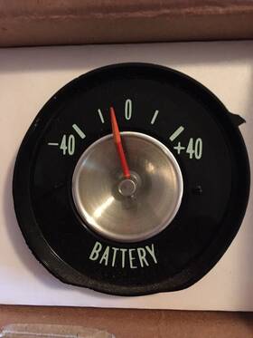 1502598 Original Gm 1963 Chevrolet Corvette Battery Gauge Untested