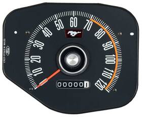 Oval Industries 17255dr 1969-70 Ford Mustang 120 Mph Speedometer Without Tachometer Black Face