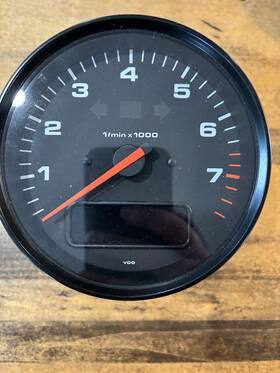 96464131100 Porsche 911 964 1989-1994 Oem Vdo Rpm Tachometer Gauge Obc Km/h 993641300