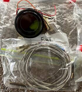 216evoegt-c Prosport Gauges 52mm Evo Series Red And Blue Exhaust Temperature Gauge Egt
