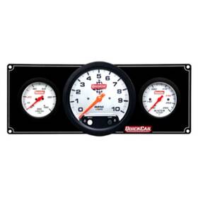 61-7731 Quickcar Racing Products - Extreme 3-gauge Panel Oil Pressure/water Temp/5 Inch 61-7731 Quickcar Racing Products - Extreme 3-gauge Panel Oil Pressure/water Temp/5 Inch