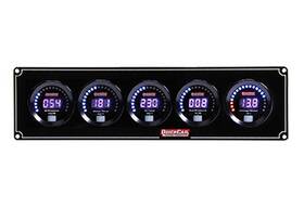 67-5037 Quickcar Racing Products Digital 5-gauge Panel Op/wt/ot/fp/volts