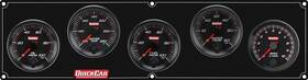 69-4258 Quickcar Racing Products Redline Gauge Panel Assembly 2-5/8in Kit