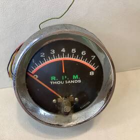61301380 Rac Vintage Orange Line 8000 Rpm Tachometer #61301380 Untested