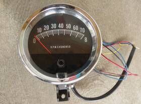 62801780 Rac 62801380 Vintage Working 8000 Rpm Tachometer #62801780 Rat Rod Car