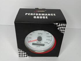 Racetech Rt7csp270-gps-120w-mp 85mm 3-3/8 Inch 7 Color Led White Gps Speedometer 120 Mph Odometer