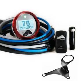Razorback Technology 32bt-15-red Belt Temp Gauge/right Side Mount For 20-22 Polaris Rzr Pro Xp - Red